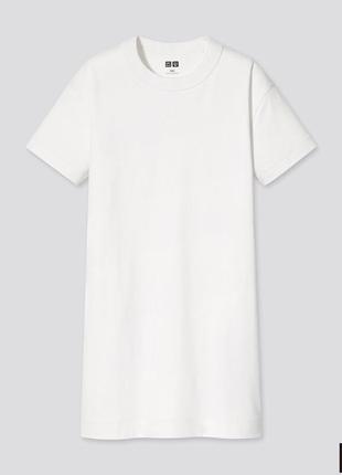 Стильное, базовое платье-футболка из мягкого трикотажа , uniqlo