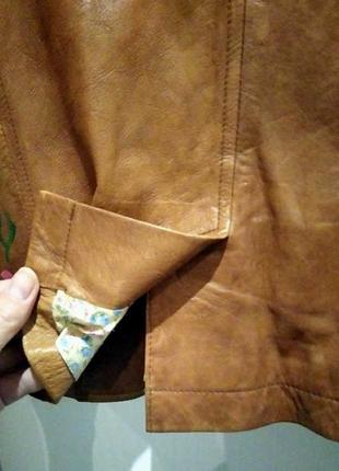 Женский vintage дизайнерский кожаный жакет куртка ventcouvert9 фото