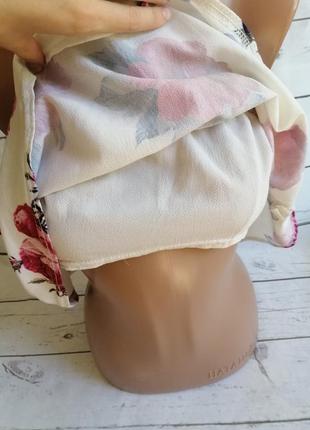 Топ блуза на резинке в цветочный принт4 фото