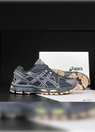 Мужские демисезонные кроссовки asics gel kahana 8 темно серые