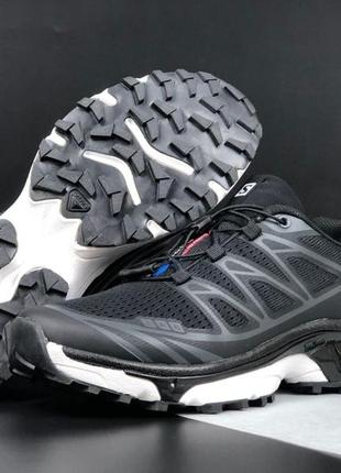 Чоловічі кросівки salomon xt6 чорні з білим