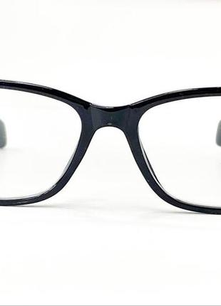 Корректирующие очки для зрения женские прямоугольные в пластиковой оправе с матовыми дужками6 фото