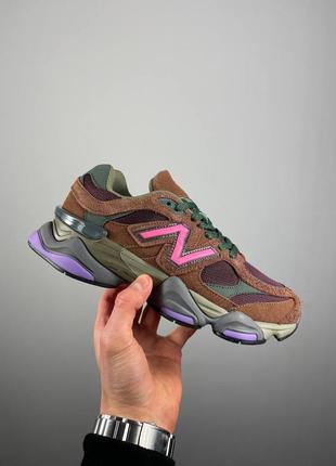 New balance 9060 rich oak burgundy1 фото