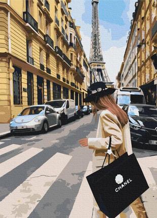 Картина за номерами 48х60 на дерев'яному підрамнику "тижні моди в парижі © tany moko" bs52887l