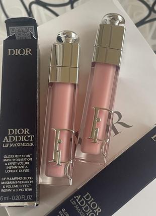 Оригінал! блиск для губ dior addict lip maximizer, 001 pink 6 мл