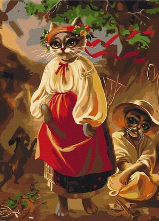 Картина по номерам 48х60 на деревянном подрамнике "котерина © марианна пащук" bs53663l