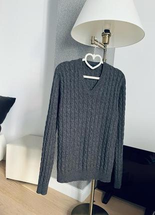 Гарний базовий кашеміровий светр коси ftc 100% кашемір стиль massimo dutti