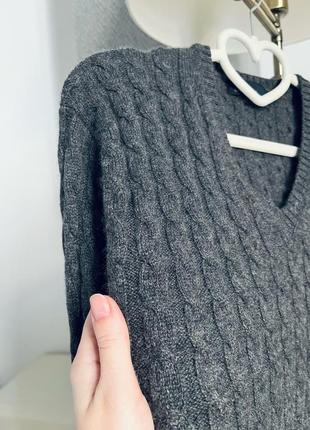 Гарний базовий кашеміровий светр коси ftc 100% кашемір стиль massimo dutti4 фото