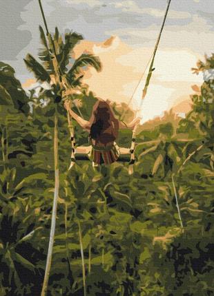 Картина за номерами 48х60 на дерев'яному підрамнику "повітряні джунглі" bs52453l