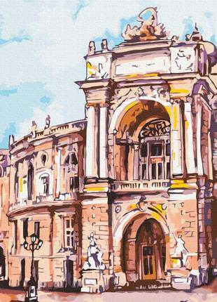 Картина по номерам 48х60 на деревянном подрамнике "одесский театр © мазнева марина" bs53361l