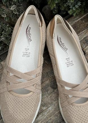 Medicus німеччина зручні жіночі сліпони мокасини туфлі натуральна шкіра 39р.3 фото