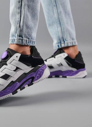 Мужские кроссовки adidas niteball violet2 фото