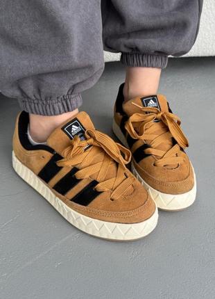 Замшеві кросівки adidas adimatic brown