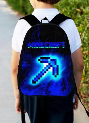 Рюкзак детский майнкрафт меч "minecraft" 34х27см,городской ранец для мальчика с принтом