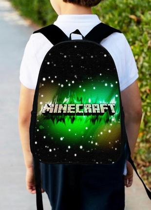 Рюкзак детский майнкрафт "minecraft" 34х27см,городской ранец для мальчика с принтом