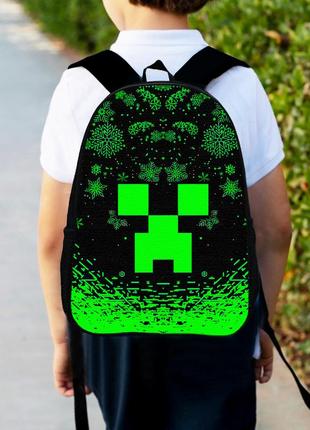 Рюкзак детский майнкрафт "minecraft" 34х27см,городской ранец для мальчика с принтом