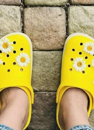 Крокси жовті крокс сабо крокбенд crocs lemon white 36-44 рр