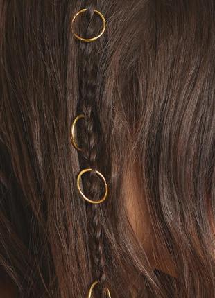 Набор пирсинг кольца для волос колечко