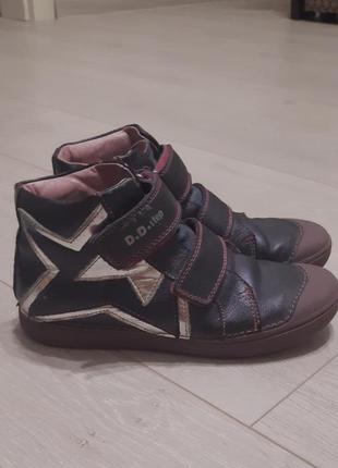 Ботинки кожаные демисезон для девочки d.d. step2 фото