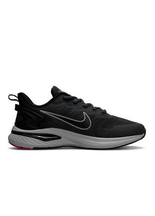 Мужские кроссовки nike zoom winflo dark grey серые легкие спортивные кроссовки найк винфло7 фото