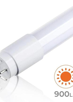 2 шт. світлодіодних ламп 60 см 9 вт, холодний білий колір (6500 к), 900 люмен, стандартний t8 g13, світлодіодний стартер6 фото