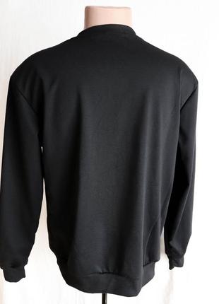 Черный мужской свитшот +бафф кофта худи с принтом привидение призрак стимпанк готика romwe s 443 фото