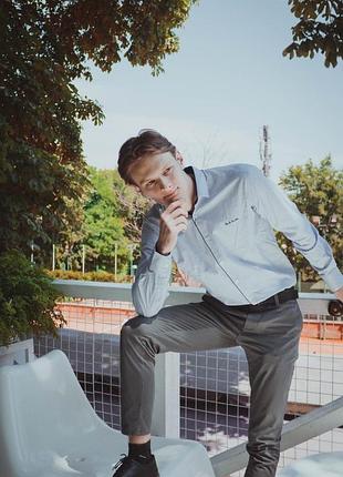 Рубашка мужская, чоловіча сорочка з довгим рукавом