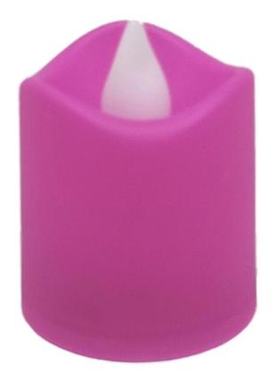 Декоративная свеча cx-21 led, 5 см (фиолетовый) от lamatoys1 фото