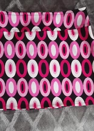 Юбка мини летняя сатин для девочки 10-11лет,рост 140-146см от george