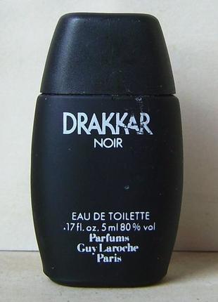 Guy laroche drakkar noir, винтажный парфюм, миниатюрка