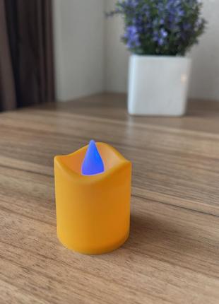 Декоративная свеча cx-21 led, 5 см (желтый)2 фото