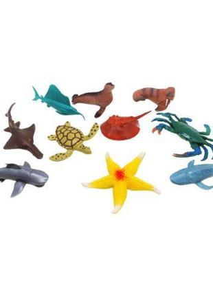 Набор животных "подводный мир", 10 элементов от lamatoys