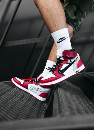 Кросівки nike  air jordan  1 “off-white” кроссовки