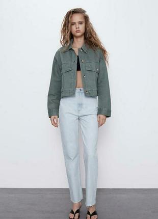 Джинсовая куртка zara 3