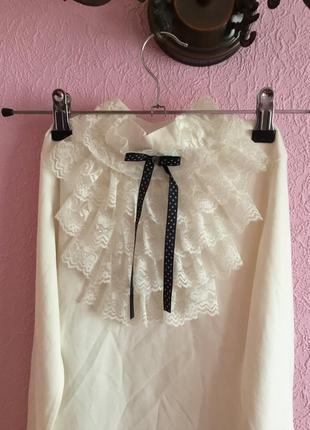 Трикотажная блуза для девочки на рост 128-1342 фото