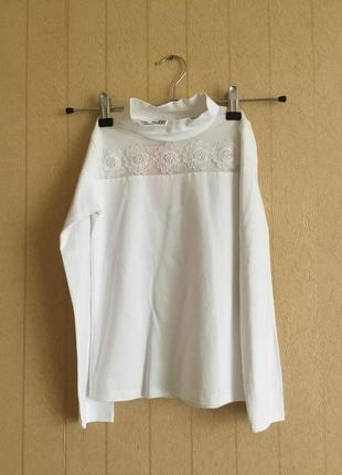Нарядная трикотажная блуза для девочки на рост 122-128,134-1402 фото