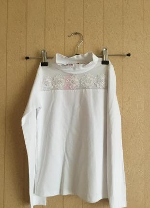 Нарядная трикотажная блуза для девочки на рост 122-128,134-1403 фото