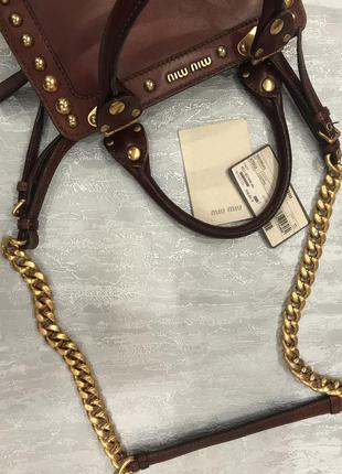 Сумка кожа miu miu оригинал10 фото