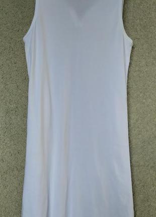 Белое платье-футболка с отложным воротником chris line2 фото