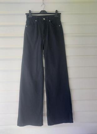 Длинные прямые черные джинсы h&amp;m8 фото