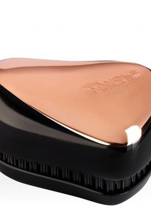 Расческа для волос tangle teezer compact styler розовое золото черный3 фото
