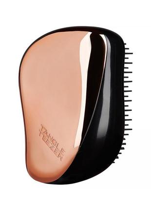 Расческа для волос tangle teezer compact styler розовое золото черный1 фото