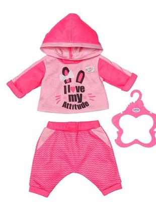 Одежда для куклы спортивный костюм для бега pink baby born dd657356