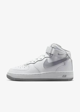 Кросівки жіночі nike air force 1 mid (gs) (dh2933-101) 38.5 білий