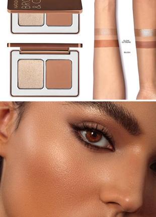 Палетка natasha denona bronze & glow cheek duo - рум'яна хайлайтер бронзер citrus2 фото