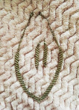 Набор колье с серьгами