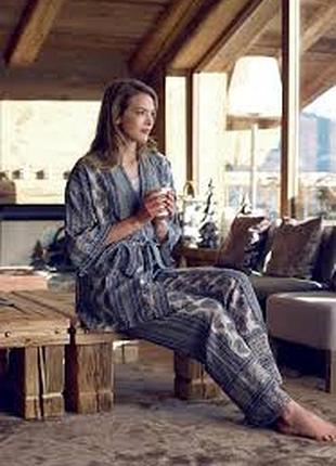Красивий віскозний одяг для дому та відпочинку з 3 предметів penye mood 7855 розмір л. 48