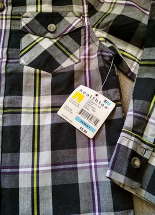 Рубашка тонкая healthtex usa новая мальчику в клетку – размер 3т9 фото