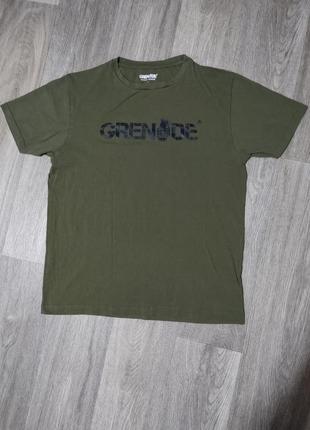 Мужская футболка / grenade / футболка хаки / мужская одежда / чоловічий одяг /
