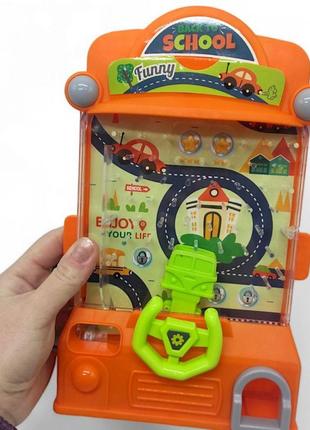 Игрушка детская интерактивная обучающая умная а "игровой автомат: back to school" (оранжевый)3 фото